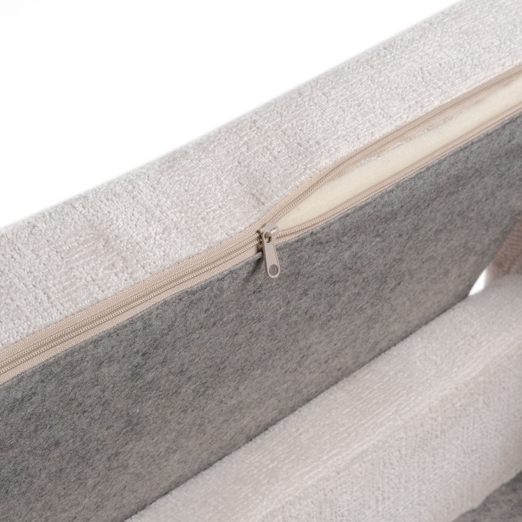 Cream Textured Pet Bed with Removeable Cover Larger Size Pets - Naomi