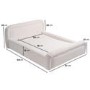 Cream Textured Pet Bed with Removeable Cover Larger Size Pets - Naomi