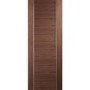 Internal Walnut Door with Aluminium Detail - Pre-Finished - 1981 x 838 x 35mm - Forli - XL Joinery