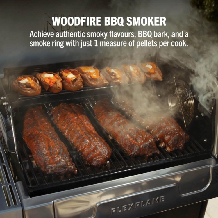 Ninja FlexFlame Gas BBQ & Outdoor Cooking System PG301UK - Black/Silver