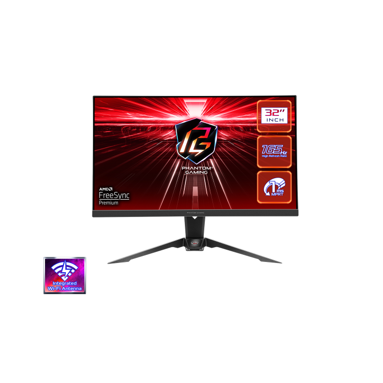 ASROCK PG32QF2B 31.5" VA QHD 165Hz 1ms Gaming Monitor