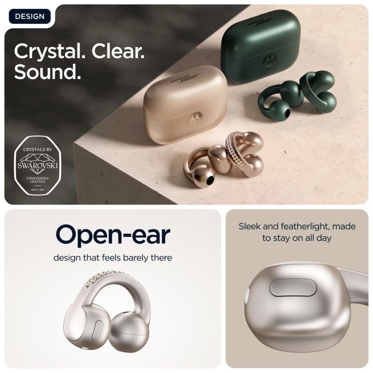 Motorola Moto buds loop w/ crystals by Swarovski