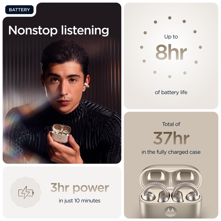 Motorola Moto buds loop w/ crystals by Swarovski