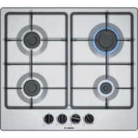 Bosch PGP6B5B60 Serie 4 60cm Four Burner Gas Hob - Stainless Steel