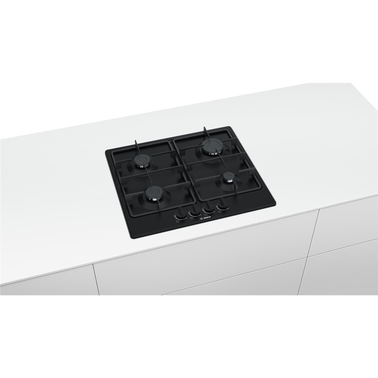 Bosch PGP6B6B60 Serie 4 60cm 4 Burner  Gas Hob in Black