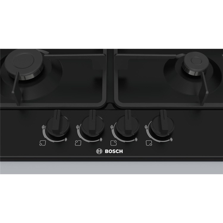 Bosch PGP6B6B60 Serie 4 60cm 4 Burner  Gas Hob in Black