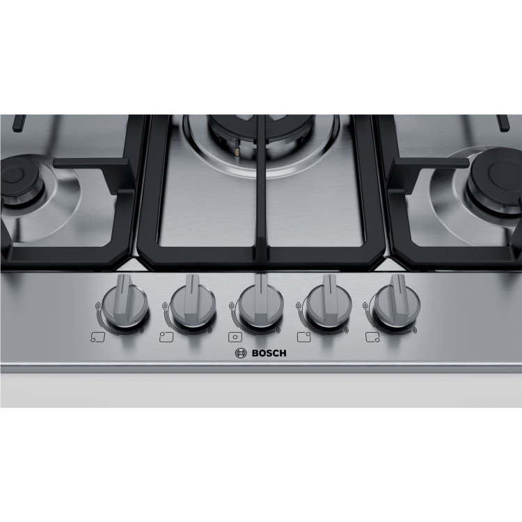 Bosch Series 4 75cm 5 Burner Gas Hob - Stainless Steel