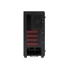Phanteks Eclipse P400S Glass Midi Tower Case - Noise Dampened Black/Red