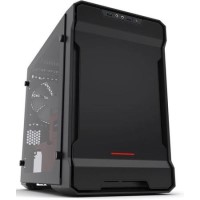 Phanteks Evolv ITX Glass Mini-ITX Case - Black/Red
