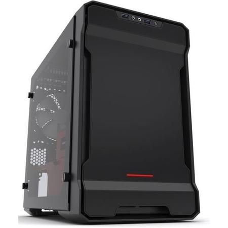 Phanteks Evolv ITX Glass Mini-ITX Case - Black/Red