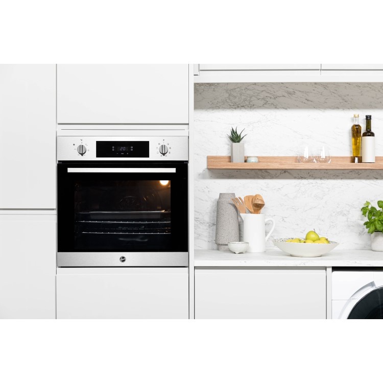 Hoover Electric Single Oven & Gas Hob Pack - Stainless Steel