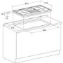 Hotpoint 87cm 6 Burner Gas Hob - Stainless Steel