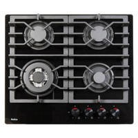 Amica PHCZ6511 60cm Four Burner Gas On Glass - Black