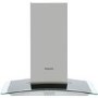 Refurbished Hotpoint PHGC64FLMX 60cm Cooker Hood With Curved Glass Canopy Stainless Steel
