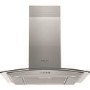 Refurbished Hotpoint PHGC64FLMX 60cm Cooker Hood With Curved Glass Canopy Stainless Steel