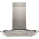 PHGC74FLMX Hotpoint 70cm Curved Glass Cooker Hood - Stainless Steel
