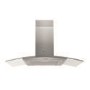 Hotpoint 90cm Curved Glass Cooker Hood - Stainless Steel