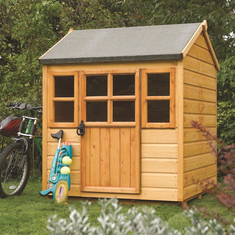 Rowlinson Little Lodge Kid's Small Garden Playhouse