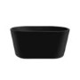 Matt Black Freestanding Double Ended Bath 1300 x 715mm - Phoenix