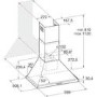 Refurbished Hotpoint PHPN65FLMX 60cm Traditional Chimney Cooker Hood Stainless Steel