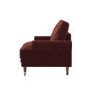 Berry Brown Chenille Feather-Filled Armchair – Payton Heritage 