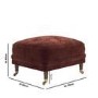 Berry Brown Chenille Feather-Filled Footstool – Payton Heritage 