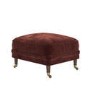 Berry Brown Chenille Feather-Filled Footstool – Payton Heritage 
