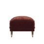 Berry Brown Chenille Feather-Filled Footstool – Payton Heritage 