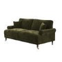 Moss Green Chenille Feather-Filled 3-Seater Sofa - Payton Heritage