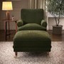 Forest Green Chenille Feather-Filled Footstool – Payton Heritage 