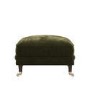 Forest Green Chenille Feather-Filled Footstool – Payton Heritage 