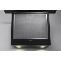 Refurbished Hotpoint PHVP66FLMK 60cm Angled Cooker Hood Black