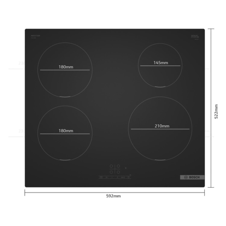 Bosch Series 4 PIE61ABB5E 4 Zone Induction Hob