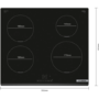 Bosch Series 4 60cm 4 Zone Induction Hob with Bevelled Front