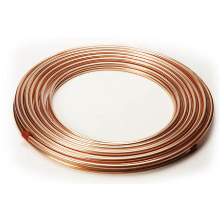 50M 2 Pipes Copper  Roll for Split Air Conditioners diameter  1/4 inch and 1/2 inch  6.00 mm  / 12 mm