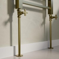 Brushed Brass Radiator Pipe Covers 300mm
