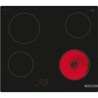 Refurbished Bosch Serie 4 PKE61RAA8B Touch Control 60cm 4 Zone QuickTherm Ceramic Hob Frameless Black Refurbished Bosch Serie 4 PKE61RAA8B Touch Control 60cm 4 Zone QuickTherm Ceramic Hob Frameless Black