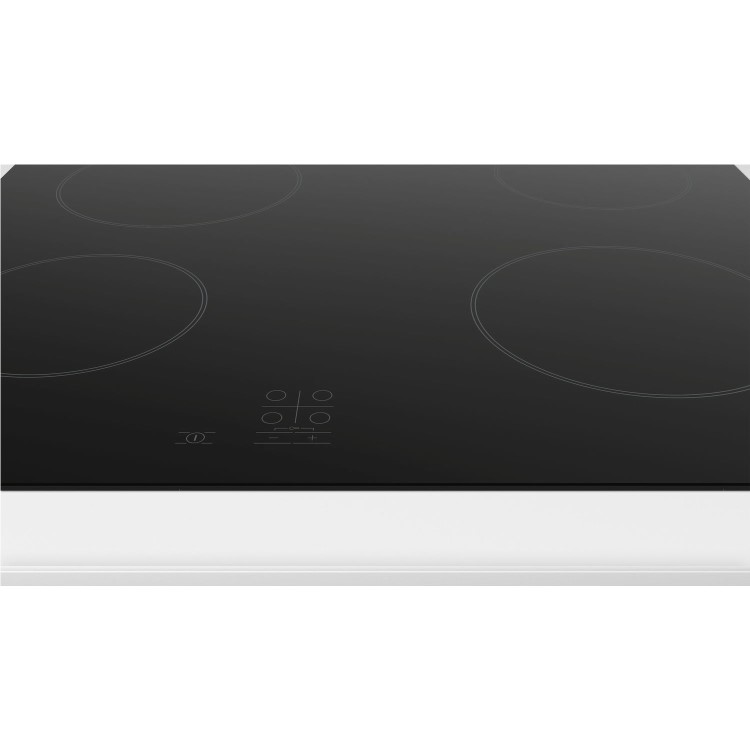 Refurbished Bosch Serie 4 PKE61RAA8B Touch Control 60cm 4 Zone QuickTherm Ceramic Hob Frameless Black