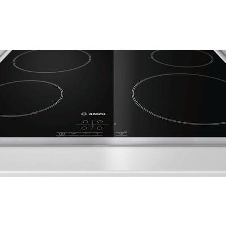 Bosch PKE645B17E Electric 4 Zone Ceramic Hob in Black