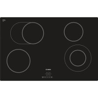 Bosch PKN811D17E Serie 4 80cm Wide Touch Control Four Zone Quick-Therm Ceramic Hob - Black