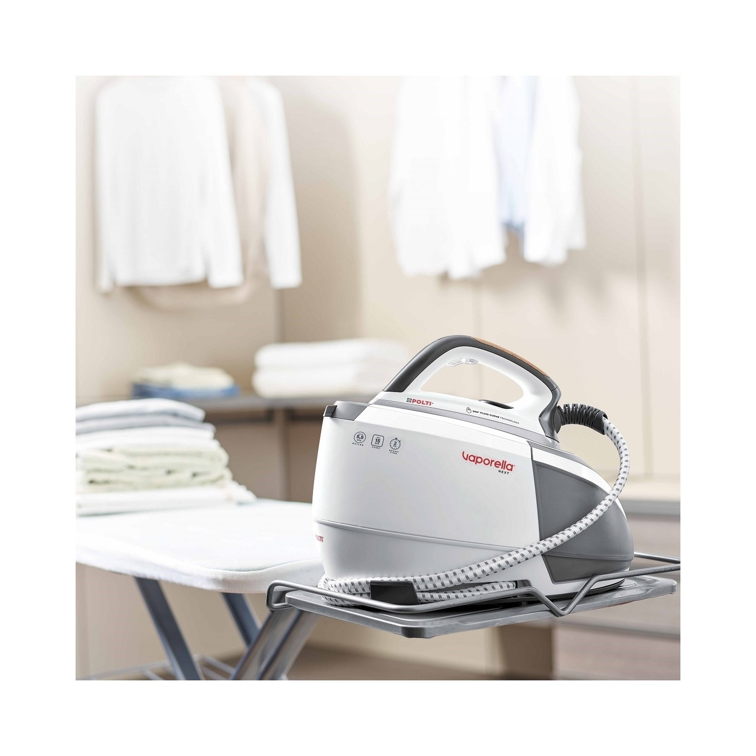 Polti Vaporella 505 Pro Steam Generator Iron - White & Grey