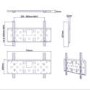 PMV 2036F Flat Wall Mount TV Bracket - Up to 65 Inch