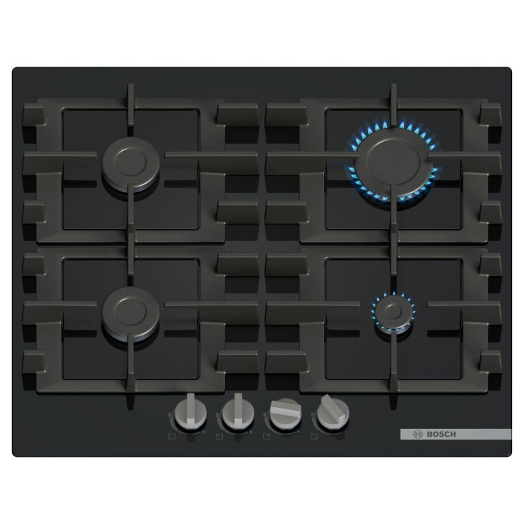 Bosch Series 4 60cm 4 Burner Gas Hob - Black
