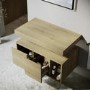 GRADE A1 - 800mm Wood Effect Wall Hung Countertop Vanity Shelves - Porto