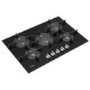 Whirlpool POW75D2NB 75cm Five Burner Gas-on-glass Hob - Black