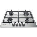 PPH60PFIXUK Hotpoint 58cm 4 Burner Gas Hob - Stainless Steel