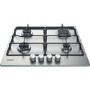 Hotpoint 58cm 4 Burner Gas Hob - Stainless Steel