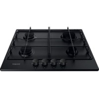 Hotpoint 58cm 4 Burner Gas Hob - Black Hotpoint 58cm 4 Burner Gas Hob - Black