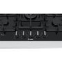 Refurbished Bosch Series 6 PPQ7A6B90 75cm 5 Burner Gas Hob Black Glass