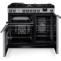 Rangemaster Professional 100cm Dual Fuel Range Cooker - Stainless Steel